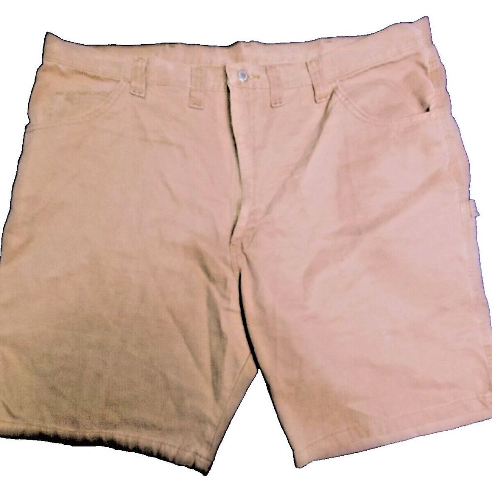 Wrangler Carpenter Shorts Mens Size 44 Brown Flat Front‎ Regular Fit